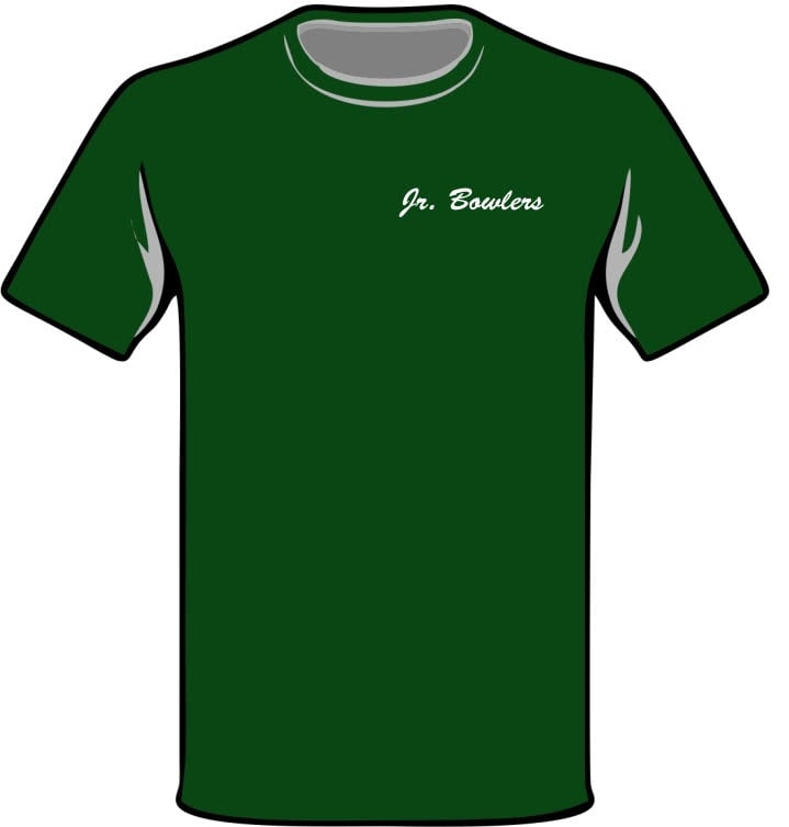 Image of Jr. Bowlers Hunter Green T-Shirt