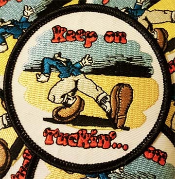 Image of Keep on Tuckin' - 3" Embroidered Sew-on Patch