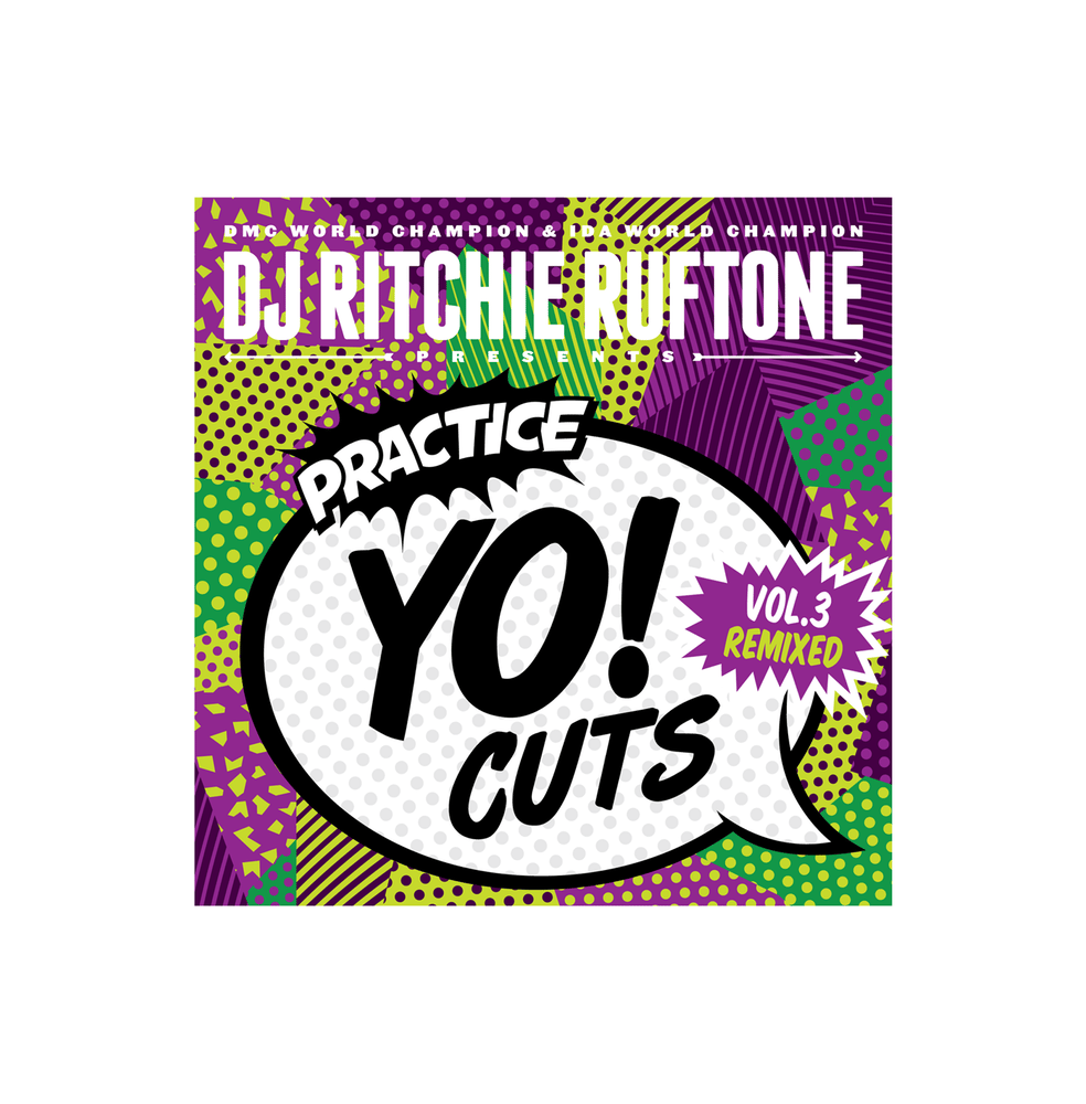 Image of Practice Yo! Cuts V3 remixed (solid green 7" Skratch Record)