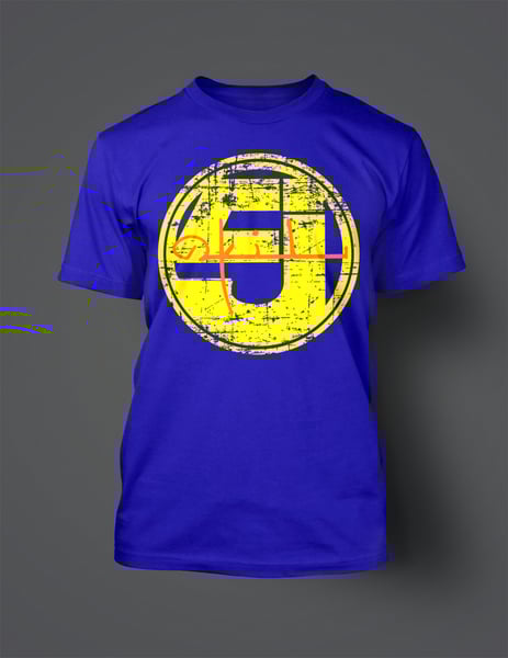 Image of AKIL THE MC JURASSIC 5 TEE ROYAL BLUE 