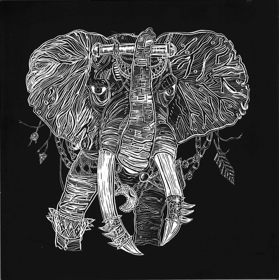 Image of War Elephant Print