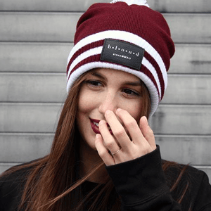 Image of burgundy beanie