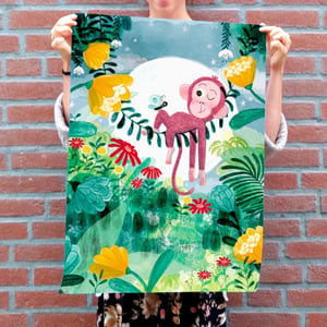 Image of 50x70 Little Monkey Poster