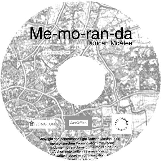 Image of Me-mo-ran-da - Audio CD and Booklet