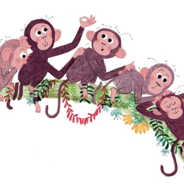 Image of 50x70 Monkeys in The Jungle Poster