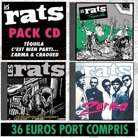 LES RATS Pack 3 CD 