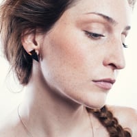 Image 3 of Náušnice / Earrings Mini Tria - Black n mirror