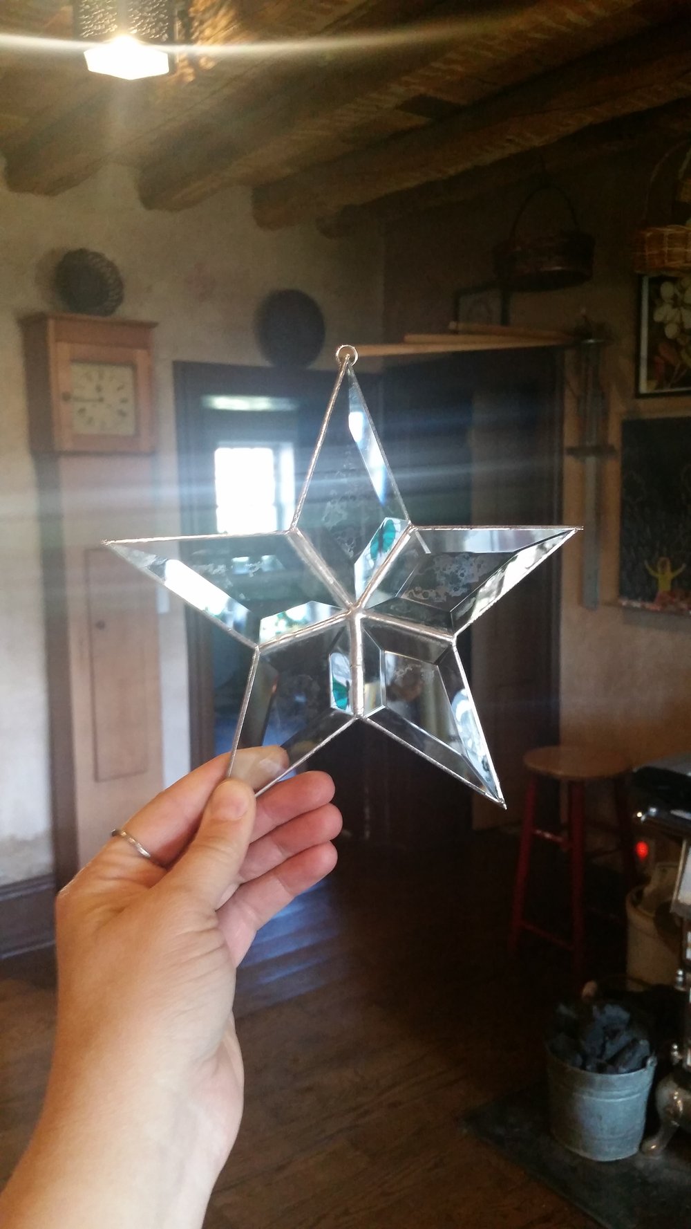 Image of Beveled Star-stained glass
