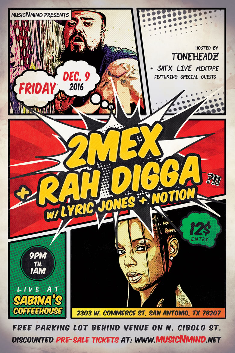 Image of Get Tickets: 2Mex & Rah Digga - San Antonio Dec. 9