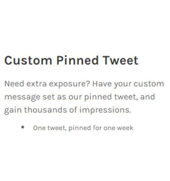 Image of Custom Pinned Tweet