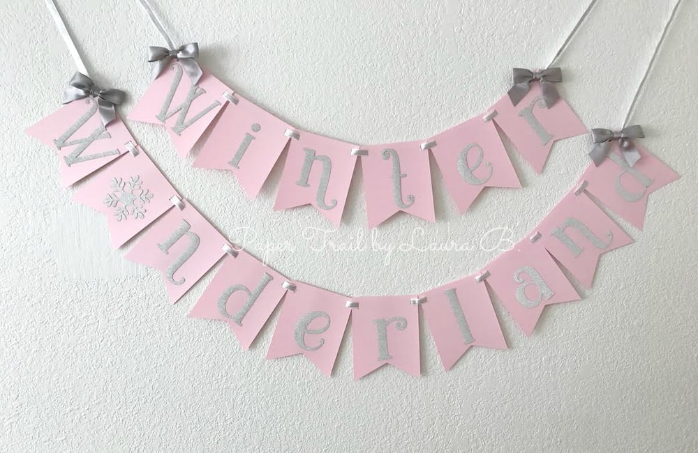 Paper Trail By Laura B Winter Wonderland Birthday Banner In