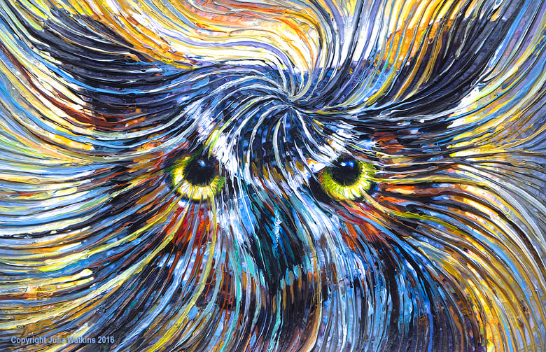 Image of Owl Spirit Energy Painting - Giclee Print