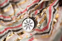 Image 2 of NoDak Snowflake Essential Oil Diffuser Necklace