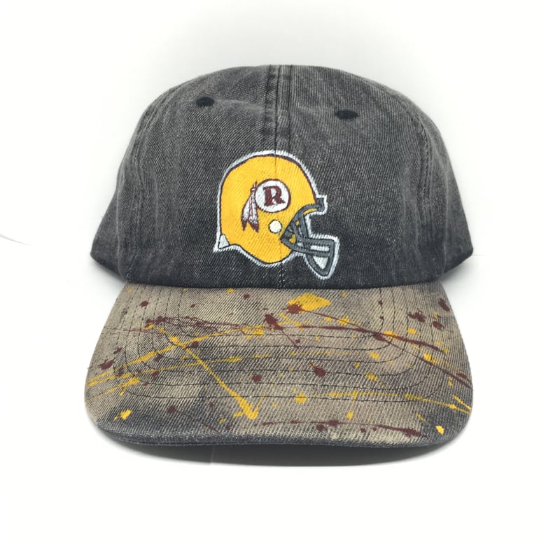 Image of Redskins Hand-painted Dad Hat