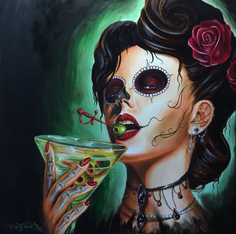 Image of "A Drink With the Dead" print