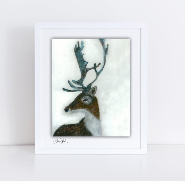Image of Winter Deer PRINT