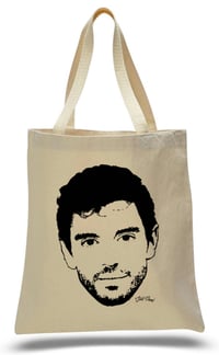 Image 1 of 50% OFF Canvas Tote Bag with Big Face