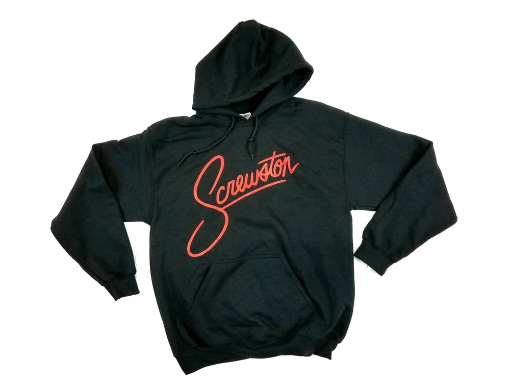 Image of Black/Red Screwston Hoodie