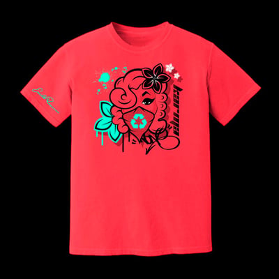 Image of The Good Karma Shirt (NEON SALMON)