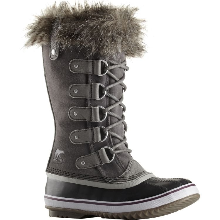 Image of NEW SOREL JOAN OF ARCTIC BOOT INSULATED WOMENS QUARRY LEATHER SNOW SHOES