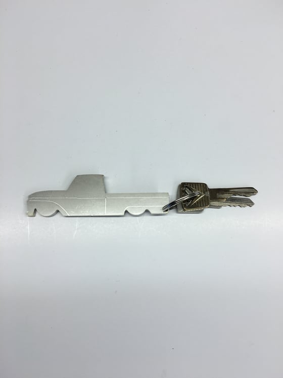 Image of 61-66 Ford F100 Stainless Steel Keychain