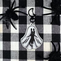 Glow in the Dark Ghosts Love Cats Key Chain