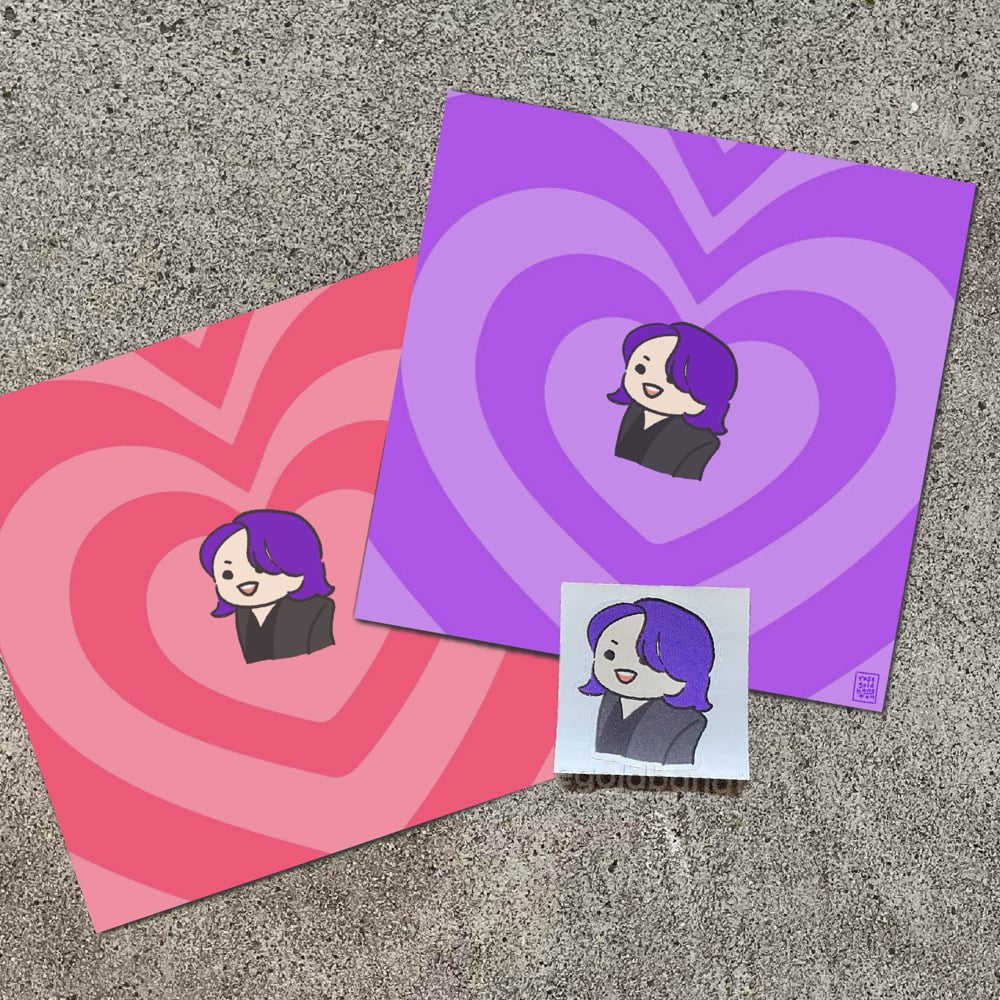 Image of butter jungkook art print + sticker