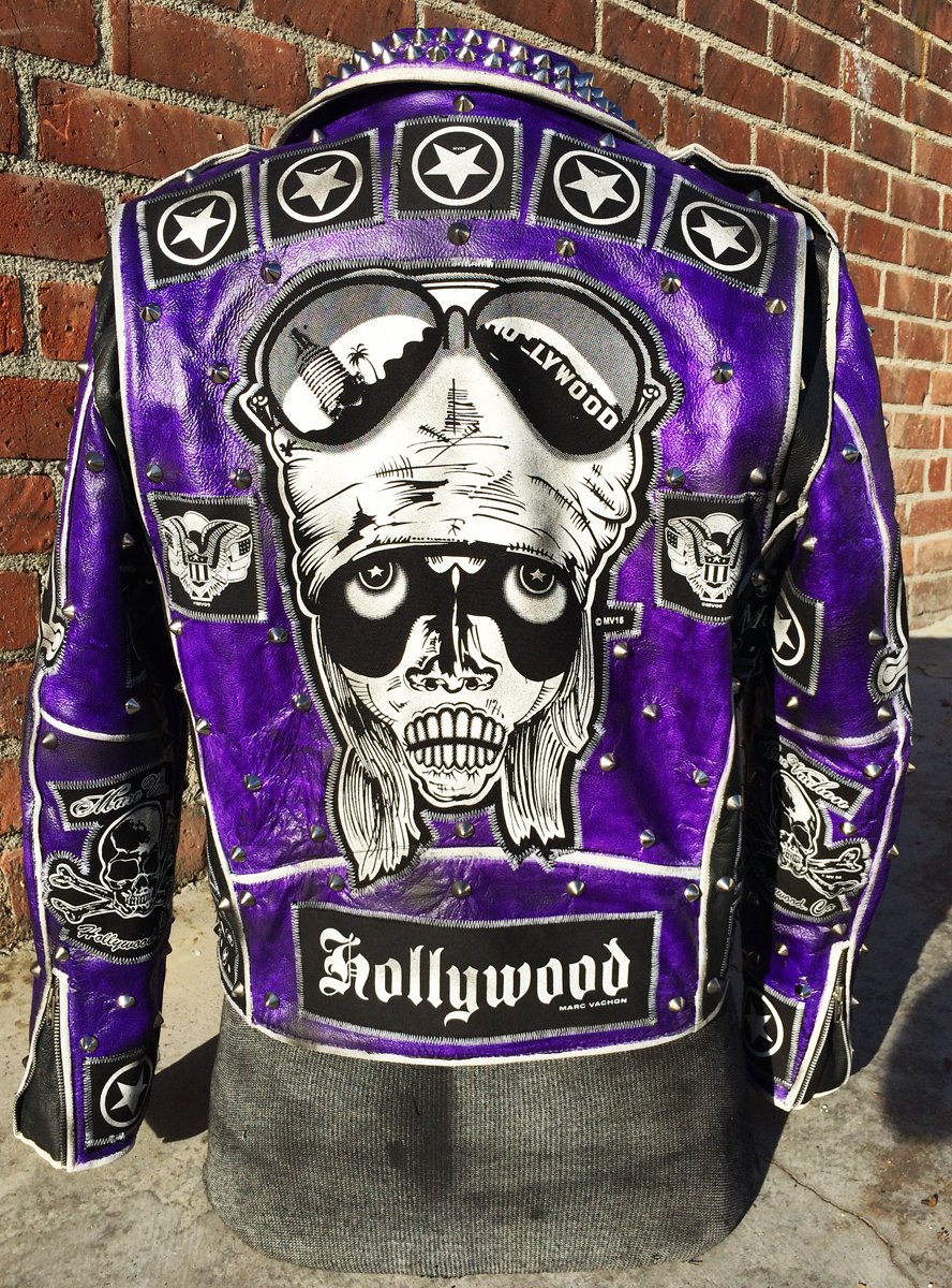 Purple Reign Custom Leather Jacket #hollywood | Marc Vachon Purple Reign Custom Leather Jacket #hollywood | Marc Vachon