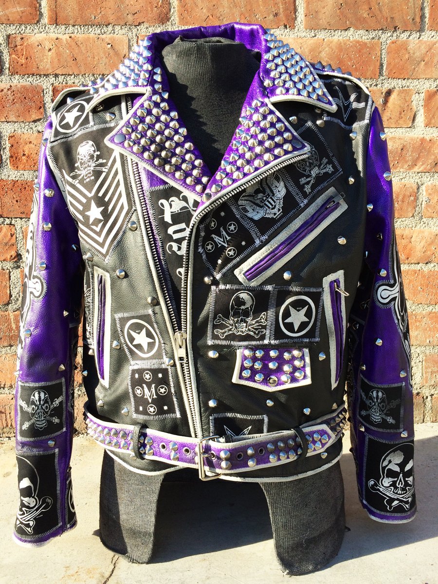 Custom Motorcycle Black & White Motorcycle Jacket - Maker of Jacket