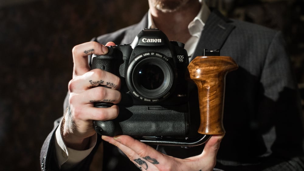 Bespoke Wooden Camera Handles by Allen Henson