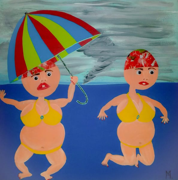 Image of Bikini Girls and the Tornado 