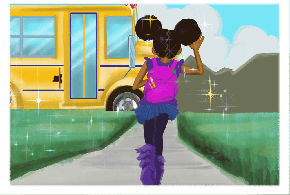Image of Off to school limited edition print