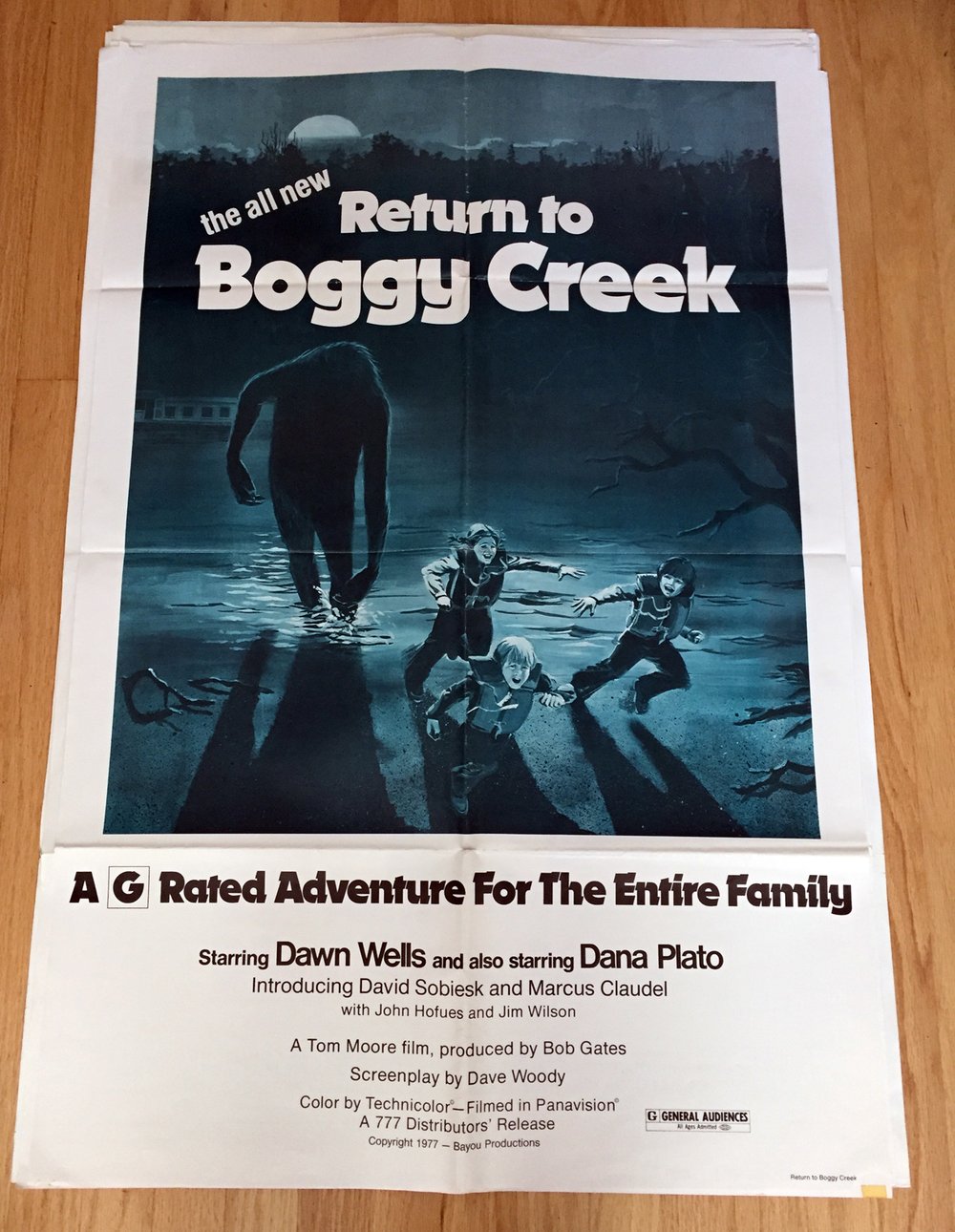 1977 RETURN TO BOGGY CREEK Original U.S. One Sheet Movie Poster