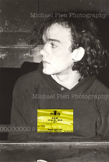 Image of RECKONING Master Photo (Michael Stipe in Paris) with show ticket