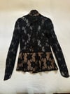 late 1960s BIBA London all lace blouse