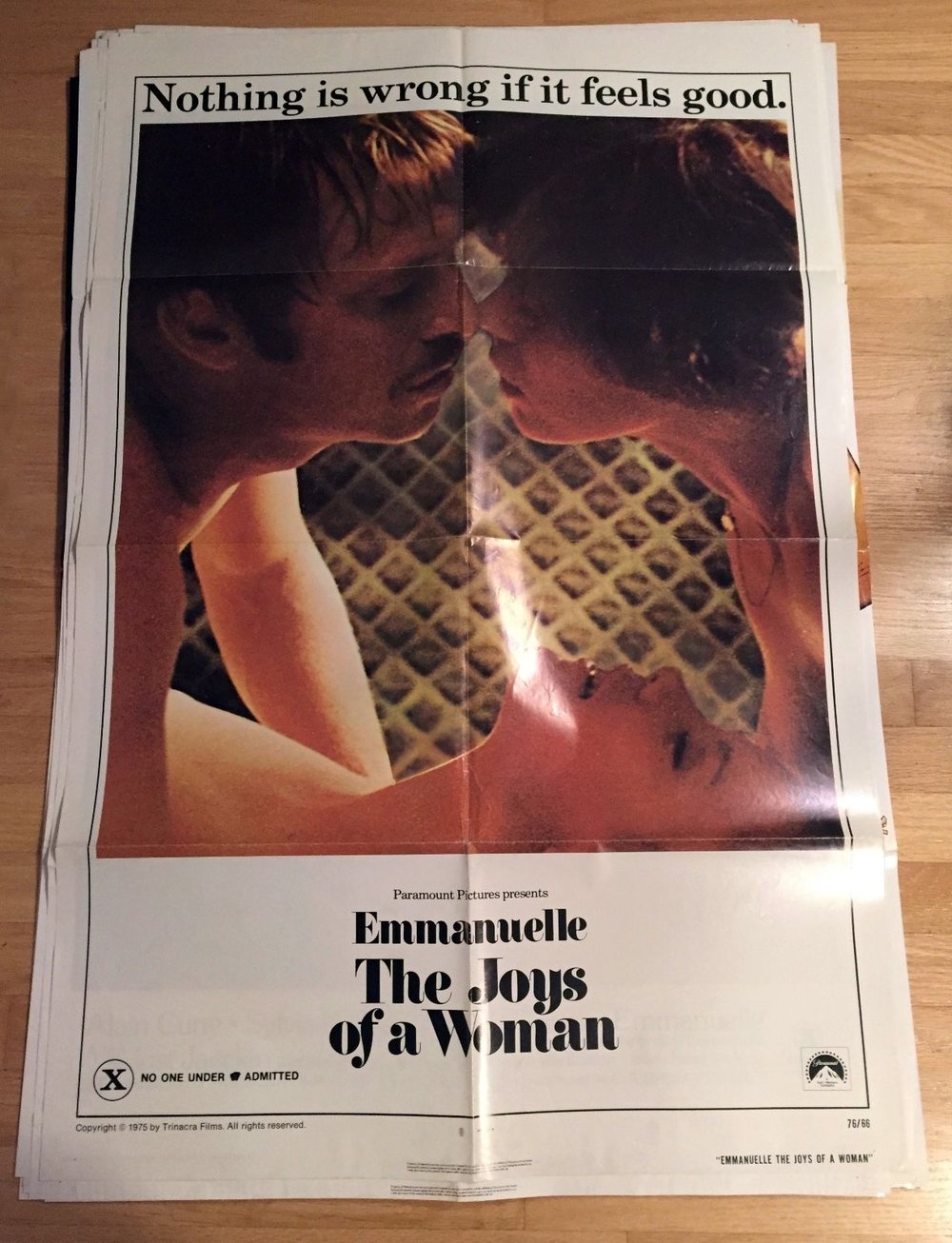 1976 EMMANUELLE THE JOYS OF A WOMAN Original U.S. One Sheet Movie Poster