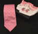 Image of Pink & White Polka Dot Necktie Set