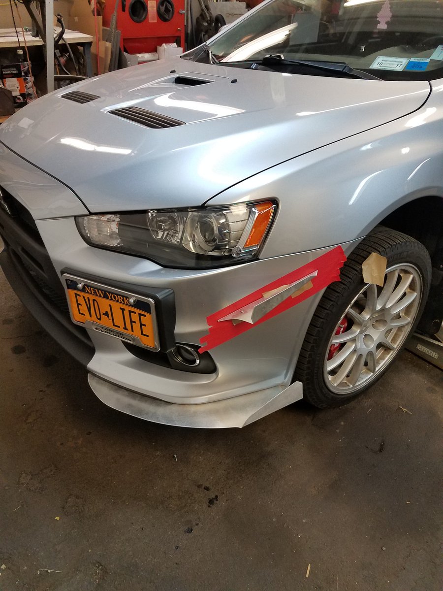 Image of EVO X front bumper spats