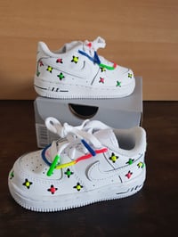 Image 1 of Babies Toddlers Nike AF1 Floral neon
