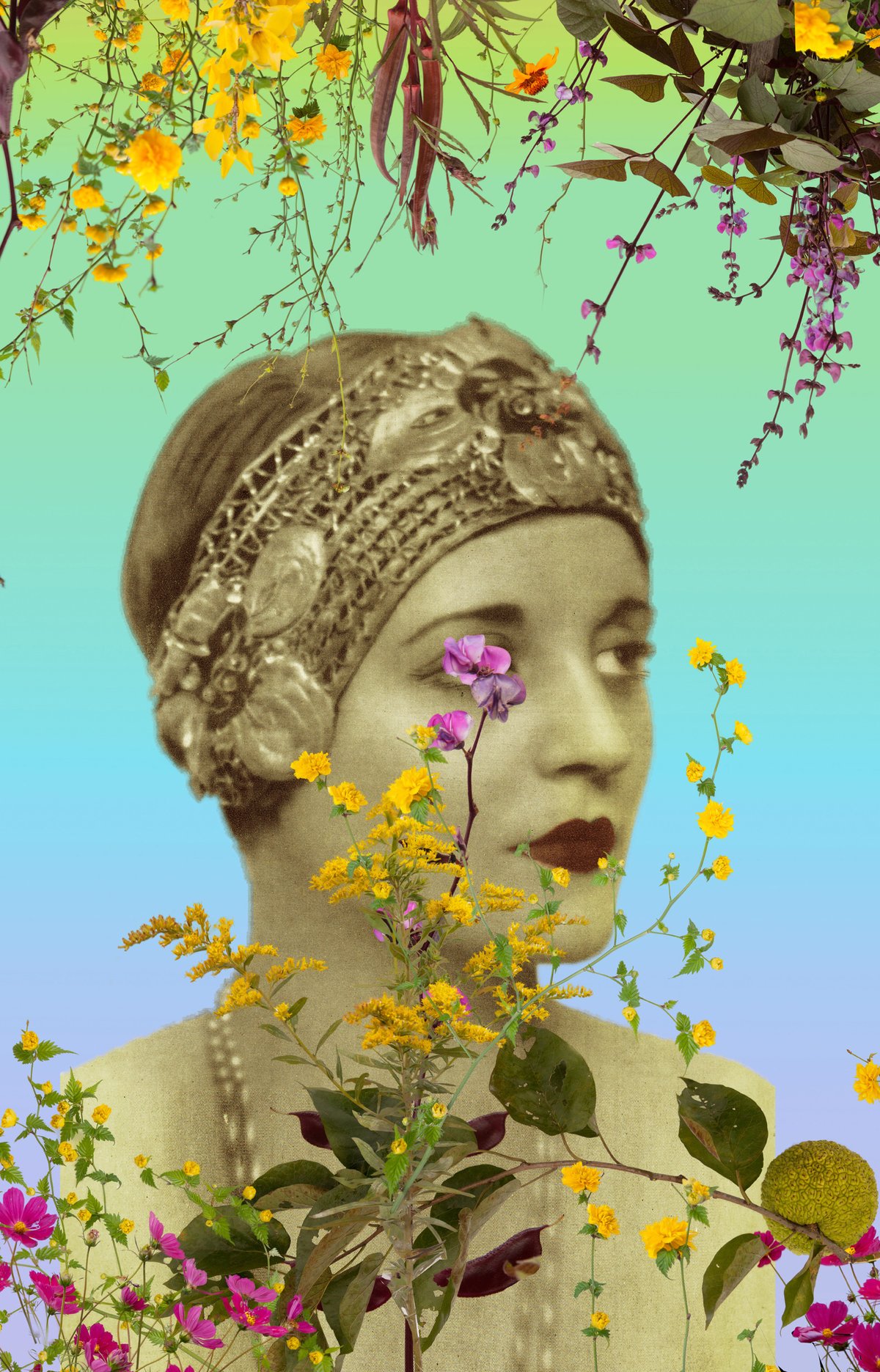 Image of Fallen Fruit - Tallulah Bankhead with Flowers