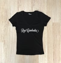 Ladies V-Neck Script Tee