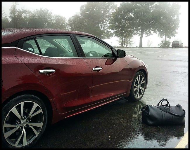 The Executive Black ❼™ - Men's Italian Leather Duffle 