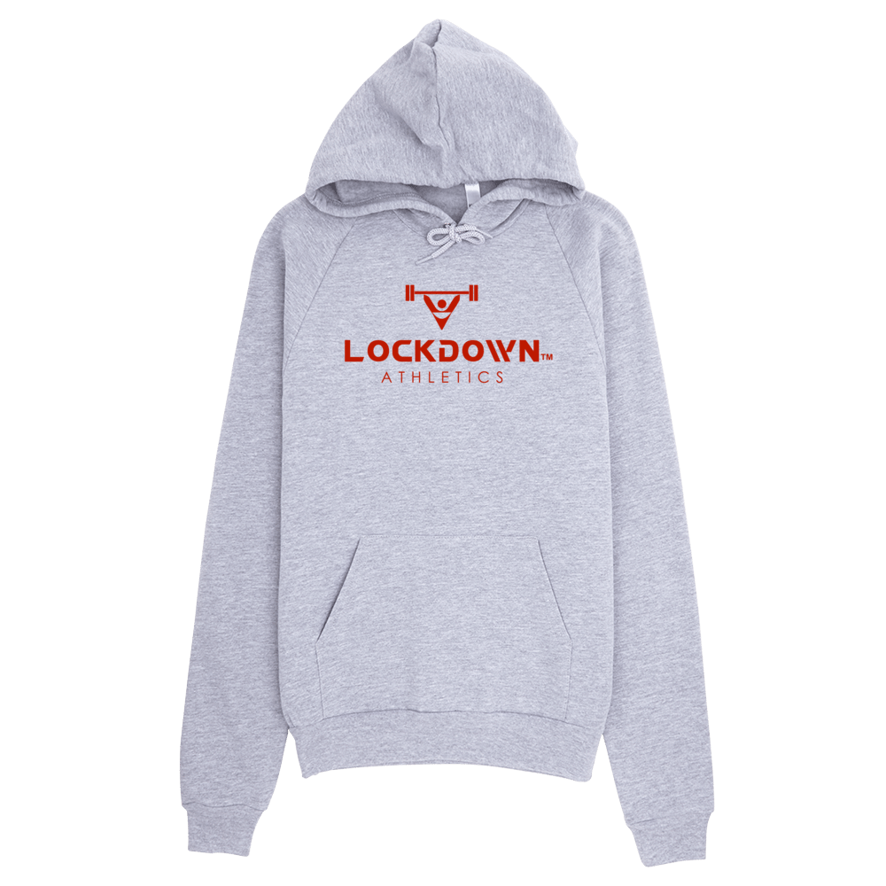 Image of Power Series Grey Lockdown Athletics Pullover Hoodie