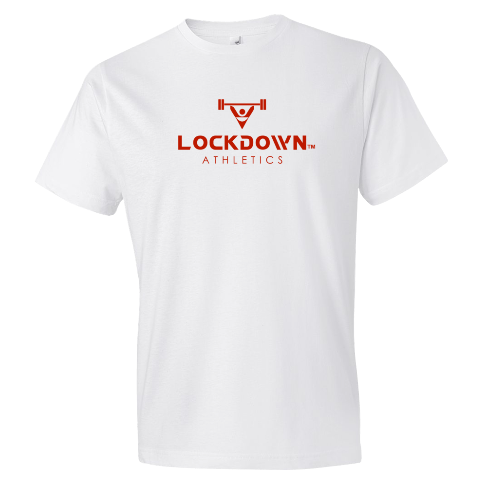 Image of Power Series White Lockdown Athletics Men's Tee 