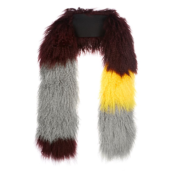 Image of AW16 Grey Wine & Yellow scarf