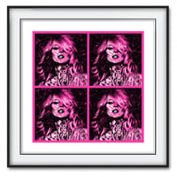 Image 1 of COKE MOSS QUAD - Classic Pink + Black - 1 print remaining