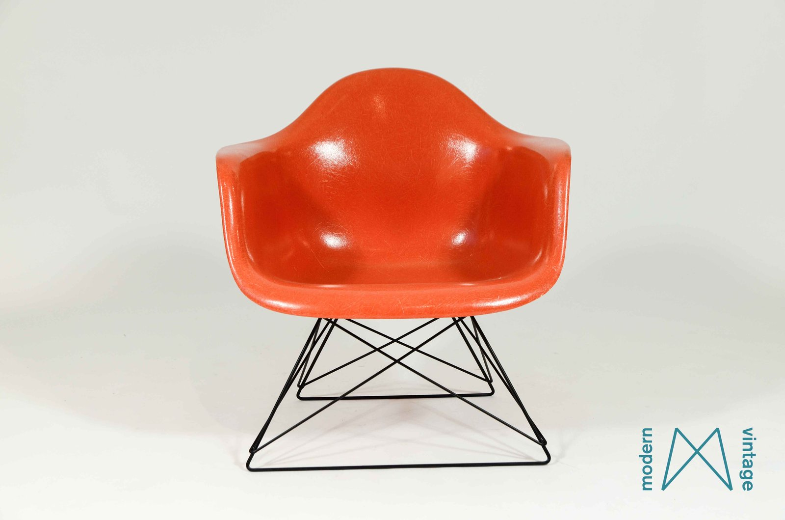 Orange sales eames chair