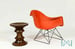 Image of Charles and Ray Eames Fiberglass Side Chair Orange Cats Cradle