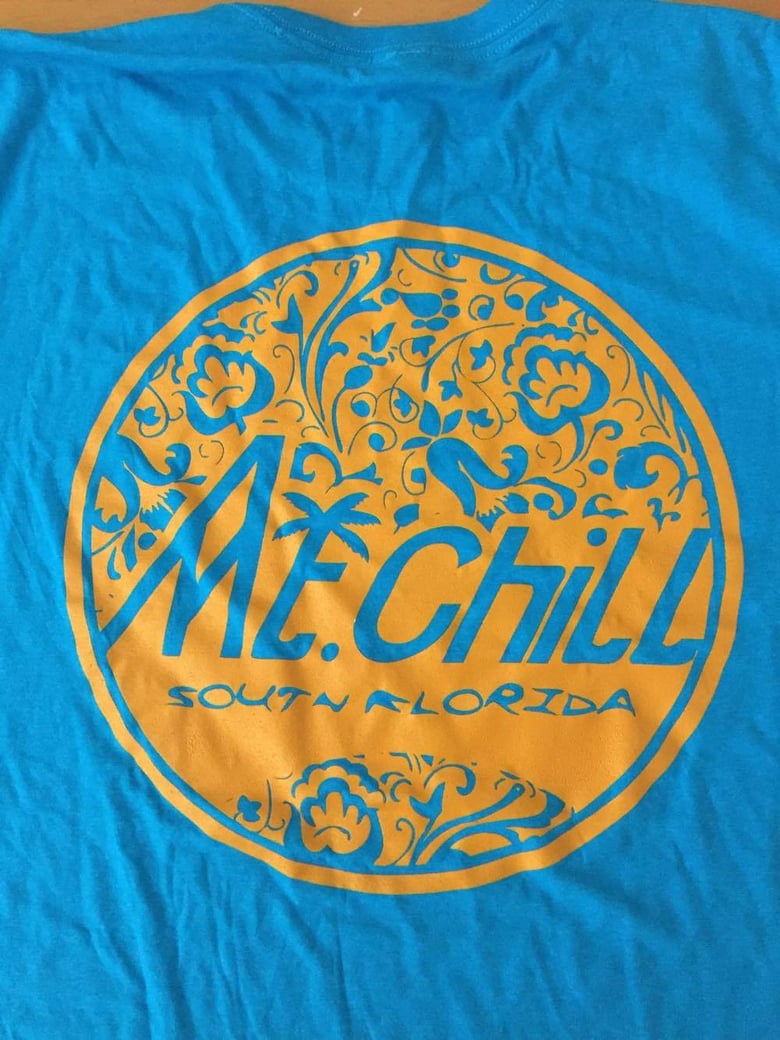 Image of Mt. Chill Logo Tee (Orange and Blue)