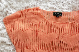 Image of Peach Heart Sweater